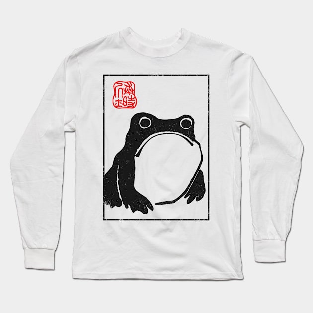 Unimpressed Frog Long Sleeve T-Shirt by Three Meat Curry